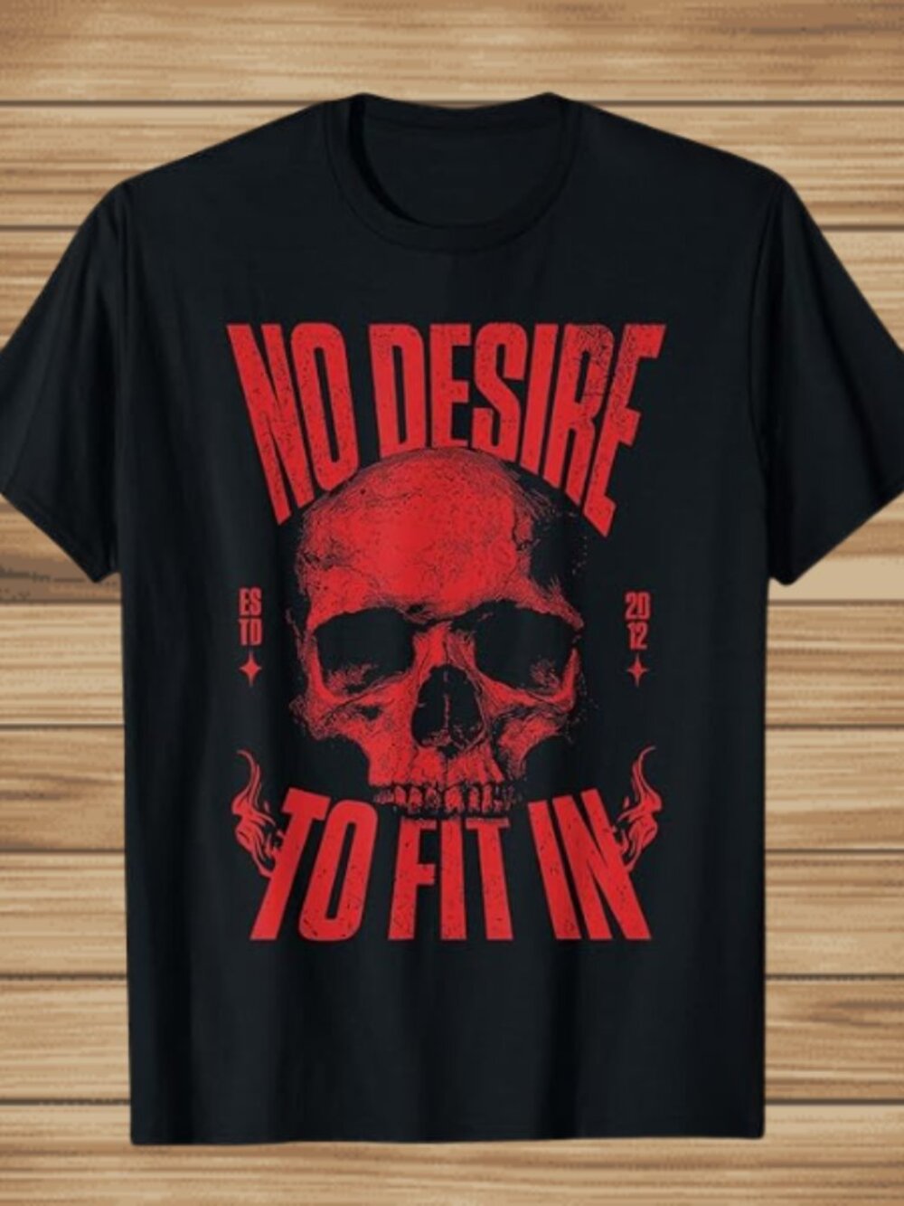 No Desire To Fit In Skull Graphic Tee Unisex Streetwear